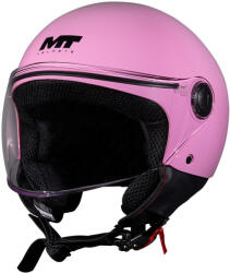 MT Helmets Street S Pure Z8 Pastel Roz Lucios Cască Moto Jet ECE 22.06 950gr MTH000KRA552 (MTH000KRA552)
