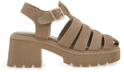 Seven Sandale Bej de Catifea W419A0354585 (W419A0354585)