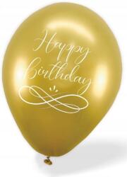  Lufik Szett Arany Happy Birthday Szülinapi 6 Db 25 CM