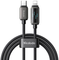 Mcdodo CA-2630 USB-C Lightning kábel, 36W, LED kijelző, 1.2m