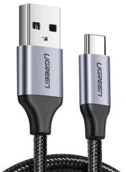 UGREEN USB-USB-C QC3.0 UGREEN kábel 0, 5 m alumínium csatlakozóval (fekete) - kontaktor