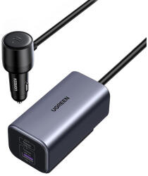 UGREEN EC706 autós töltő, USB + 2x USB-C, 150 W