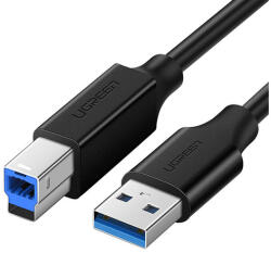 UGREEN US210 USB 3.0 A-B nyomtatókábel, 1 m (fekete)