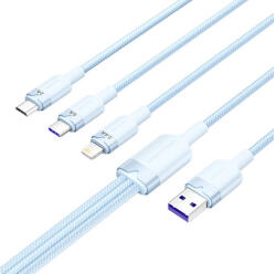 Vention USB 2.0 A-3-in-1 6A kábel Vention CTRLG 1.5M (kék)