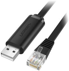 UGREEN CM204 USB-RJ45 konzolkábel, 3 m (fekete)