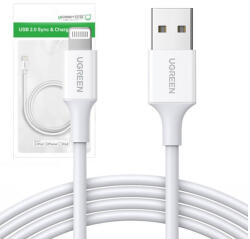 UGREEN US155 USB-Lightning kábel, MFi, 1 m (fehér)