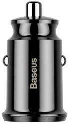 Baseus Grain 2x USB 5V 3.1A autós töltő (fekete)