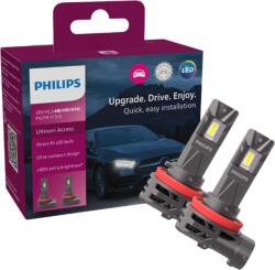 Philips Set 2 Becuri PHILIPS LED H8/H9/H16 12V 6000K ULTINON ACCESS Duo Pack (02580750)