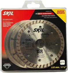 Skil Set 3 discuri diamantate SKIL de taiere pentru beton si ceramica, 115mm (2608602504) Disc de taiere