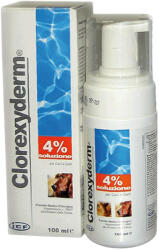  Clorexyderm 4%-os hab állagú klórhexidin tartalmú fertőtlenítő készítmény kutyák és macskák részére 100ml