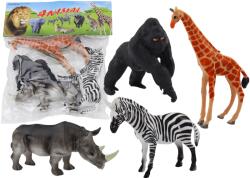 LEAN Toys Afrikai állatfigurák szett (4 db) (17913)