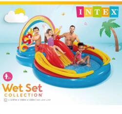 Intex Szivárvány kétkörös játszó medence 297 x 193 x 135 cm (57453NP)