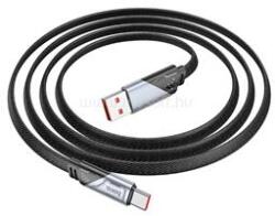 hoco. U119 5A Machine töltő adatkábel USB-A - Type-C lapos fekete 1, 2m (HOCO_HC605007) (HOCO_HC605007)