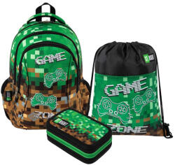 COOLPACK St. Right - Game Zone iskolatáska szett felszerelt 3 emeletes tolltartóval (301384-1-szett) (ma301384)
