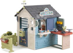 Smoby Căsuță Magazin cu grădină la intrare Sweety Corner Playhouse Smoby cu alimente și dulciuri, cu filtru UV, de la 24 luni (SM810309-U) Casuta pentru copii