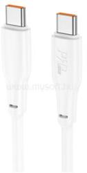 hoco. X93 Force 60W töltő adatkábel Type-C - Type-C fehér 1m (HOCO_HC790699) (HOCO_HC790699)