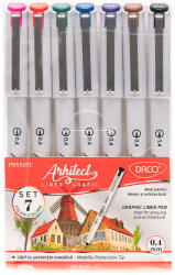 Daco Pix liner grafic Arhitect color 0.4 mm set 7 DACO (PX5507C)