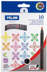 MILAN Carioci tip pensula Milan 0612610, 10 culori (0612610)
