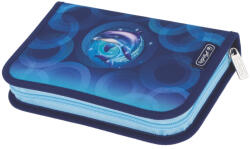 Herlitz Penar echipat cu 1 fermoar si 2 clape Herlitz 400205913, 31 piese, Motiv Dolphin ride (400205913) Penar