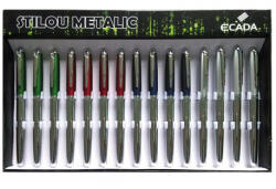 Ecada Set 15 x Stilou ECADA 93205 metalic, penita iridium ascunsa (93205)