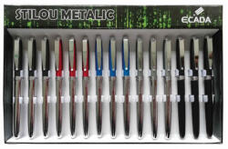 Ecada Set 15 x Stilou ECADA 93219 metalic, penita iridium ascunsa (93219)