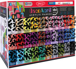 Daco Display marker acrilic 180 buc 30 culori MK5180 (MK5180)