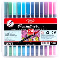 Daco Liner Pensuliner DACO PX524, 0.4 mm, 24 culori (PX524)