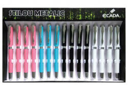 Ecada Set 15 x Stilou ECADA 93207 metalic, penita iridium ascunsa (93207)