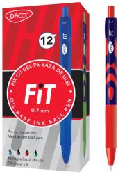 DACO Pix cu gel Daco Fit PX264R, 0.7 mm, Mina rosie (PX264R)