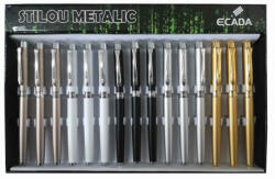 Ecada Set 15 x Stilou ECADA 93220 metalic, penita iridium ascunsa (93220)