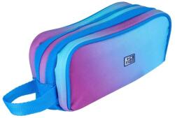 OXFORD Penar etui dreptunghiular Oxford Gradient 400204322, 3 fermoare, Albastru / roz (400204322) Penar