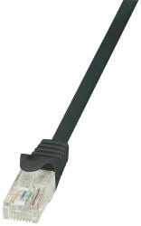 LogiLink UTP пач кабел CAT5e 0, 5 м черен (CP1023U) (CP1023U)