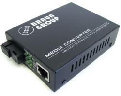 Braun Group Convertor Media Braun Group GTR20WB, Single - Mode, 100 Mbps, TX 1550 / RX 1310 nm, 20 km, RJ45 - SC (GTR20WB)