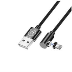 USAMS Mágneses Lightning Kábel - Derékszögű - 1m (USA216BLK)