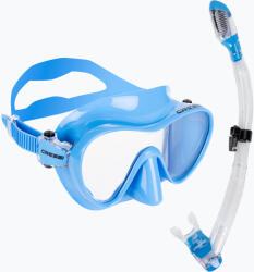 CRESSI Set de scufundări Cressi F1 + Supernova Dry blue metal