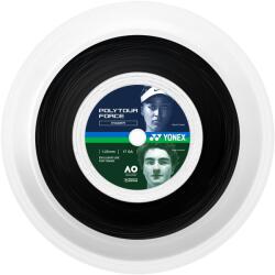 Yonex Racordaj de tenis Poly Tour Force Black Reel 200m 1, 20 mm