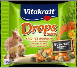 Vitakraft Drops Mini Jutalmazó Falatok - Sárgarépa & Pitypang - 40g (251640)
