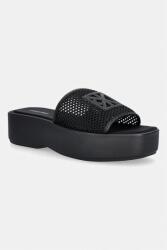 Calvin Klein papuci pentru femei FLATFORM SNDL MESH PPY2-KLD01K_99X