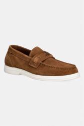 Tommy Hilfiger mocasini pentru bărbați, din piele întoarsă LIGHT SUEDE FLAG HARDWARE LOAFER 9BY2-OBMZSY_88X (FM0FM05897)