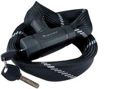 Velotech integrált kulcsos láncos lakat 90 cm x 8 mm, fekete