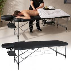 inSPORTline Masă de masaj din aluminiu cu 2 secţiuni inSPORTline Morrani (186 × 60 × 62, 5-85, 5 cm) (30702) - sport-mag