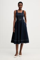 Tommy Hilfiger rochie evazată cu bumbac 9BY2-SUDZP1_59X (WW0WW51147)