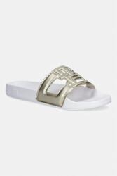 Tommy Hilfiger papuci pentru femei TH MONOGRAM POOL SLIDE 9BY2-KLDZZJ_00X