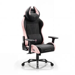 Diablo Chairs DIABLO X-HORN gamer szék, normal size, szövetes, fekete-rózsaszín, Akira Pink