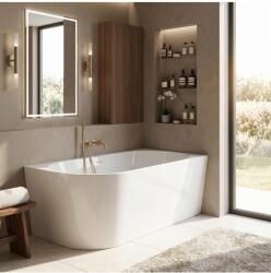 Rea Cada freestanding REA Bellanto Slim ventil cupru periat montaj dreapta 150 cm alb (KPL-W8583)