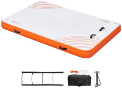 VEVOR Felfújható úszódokk 243x152 cm kompakt lebegő vízi platform medencéhez és strandoláshoz