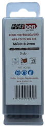 Proben HSS Co5% fém csigafúró Ø10, 0mm, 5db/csomag (HCO100)