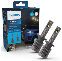 Philips H1 13W Ultinon Pro6000 Boost Gen2 +140% LED 5800K 11258U60B2X2 StVZO engedély