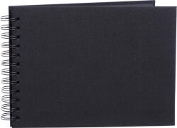 Focus Nordic Essence Wire-O spirál fotóalbum 23x17cm (20db fekete lap) - fekete