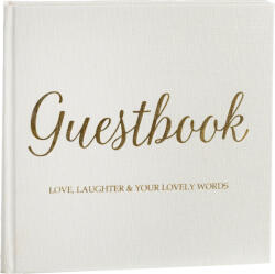 Focus Nordic Essence vendégkönyv album 20x20cm - fehér (Love, Laughter & Your Lovely Words)